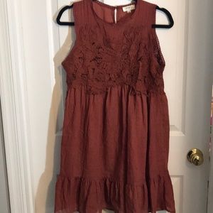 Rust Orange Dress